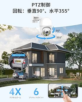 Amazon.co.jp: 【500万画素・PTZ全方位監視カメラ・クラウド/SD